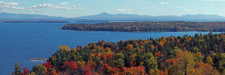 Valcour Island from Bluff Point