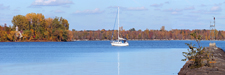 Windmill Point Lighthouse on Lake Champlain panorama