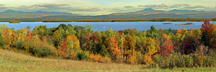 View of 4 Brother Islands and Vermont Green Mts