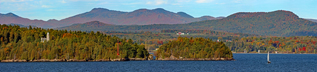 Split Rock Lighthouse on Lake Champlain 
